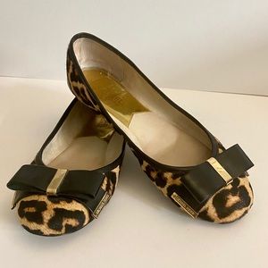 Michael Kors Kiera Leopard Print Flats